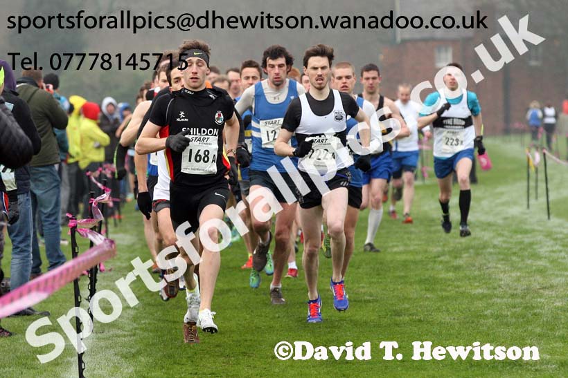 Senior men, Durham Cathedral Cross Country Relays. Photo: David T. Hewitson/Sports for All Pics
